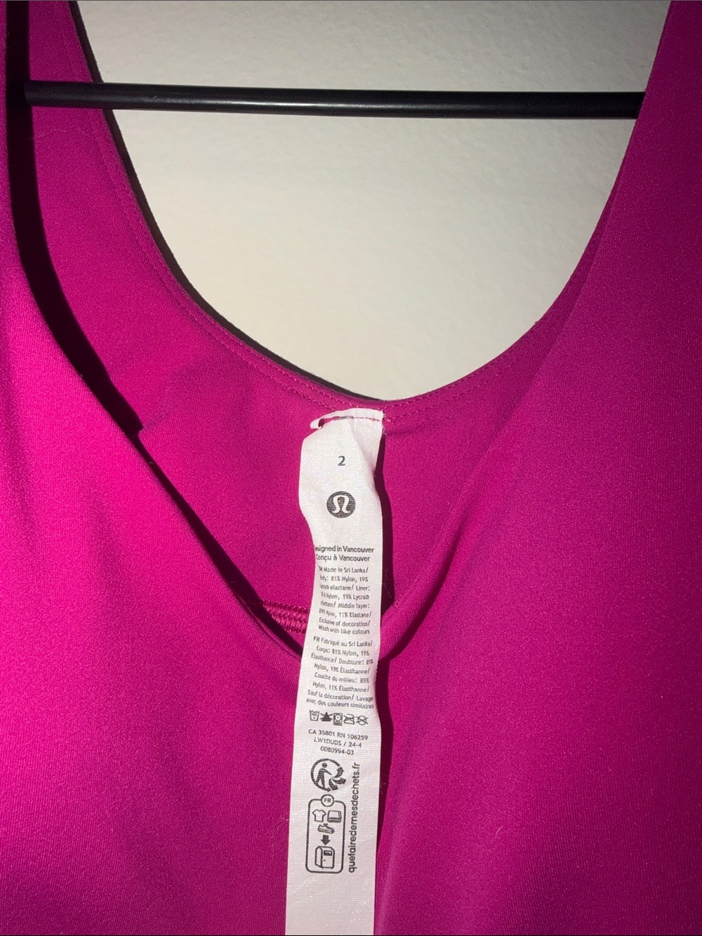 Lululemon Align™ Tank Top – Ripened Raspberry | Size 2 - Picture 7 of 7